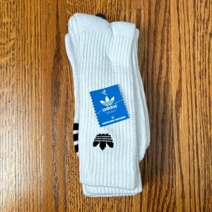 3 Pairs of adidas Originals Crew Socks, New